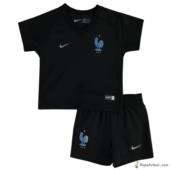 Camiseta Francia Replica Tercera Ropa Niños 2017 Negro